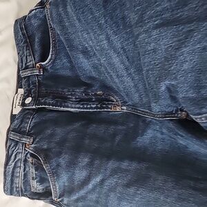 Reformation Wilder High Rise Wide Leg Cropped Jeans Blue - Size 30